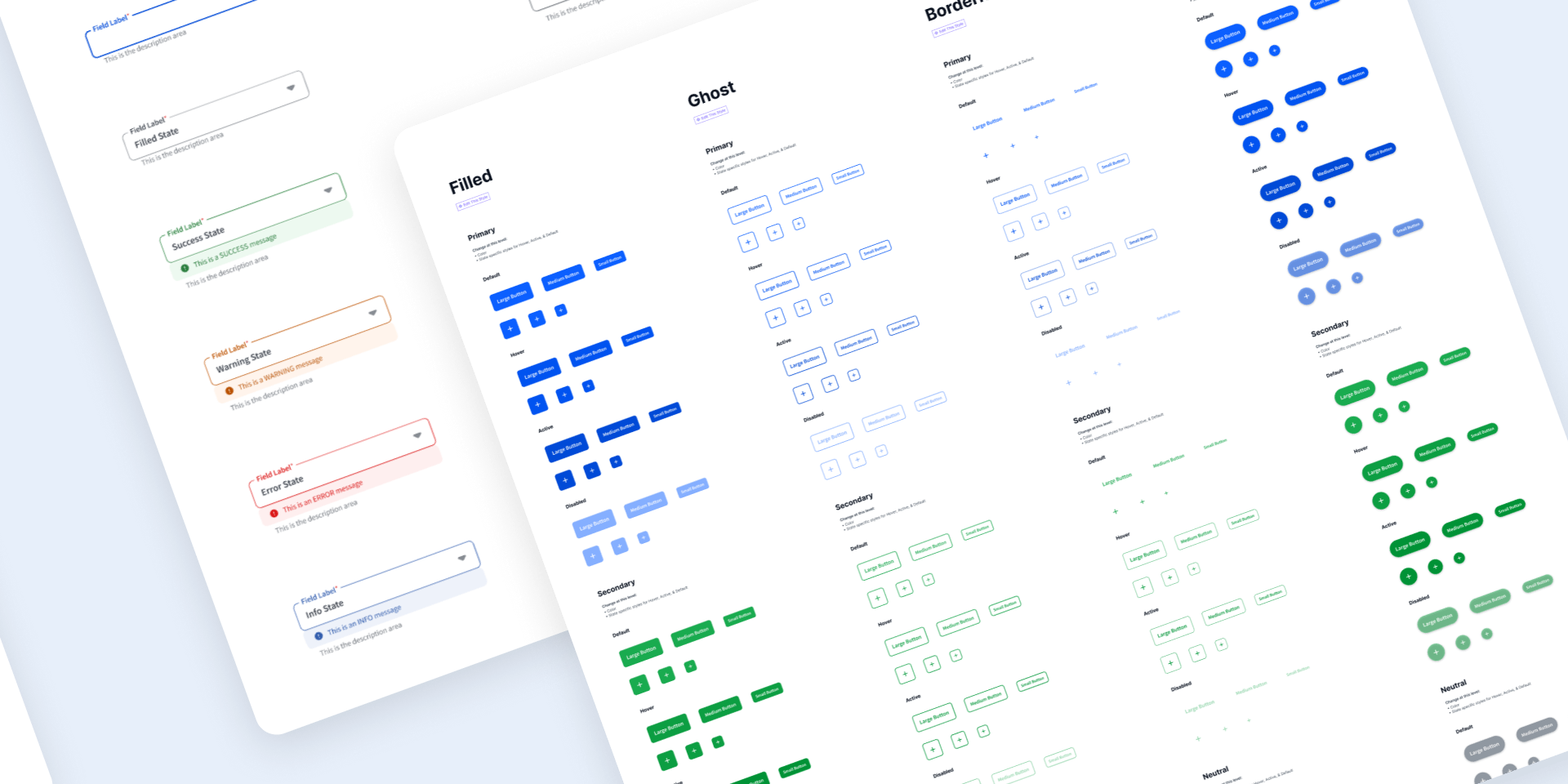 mCarFix component library and design-system examples