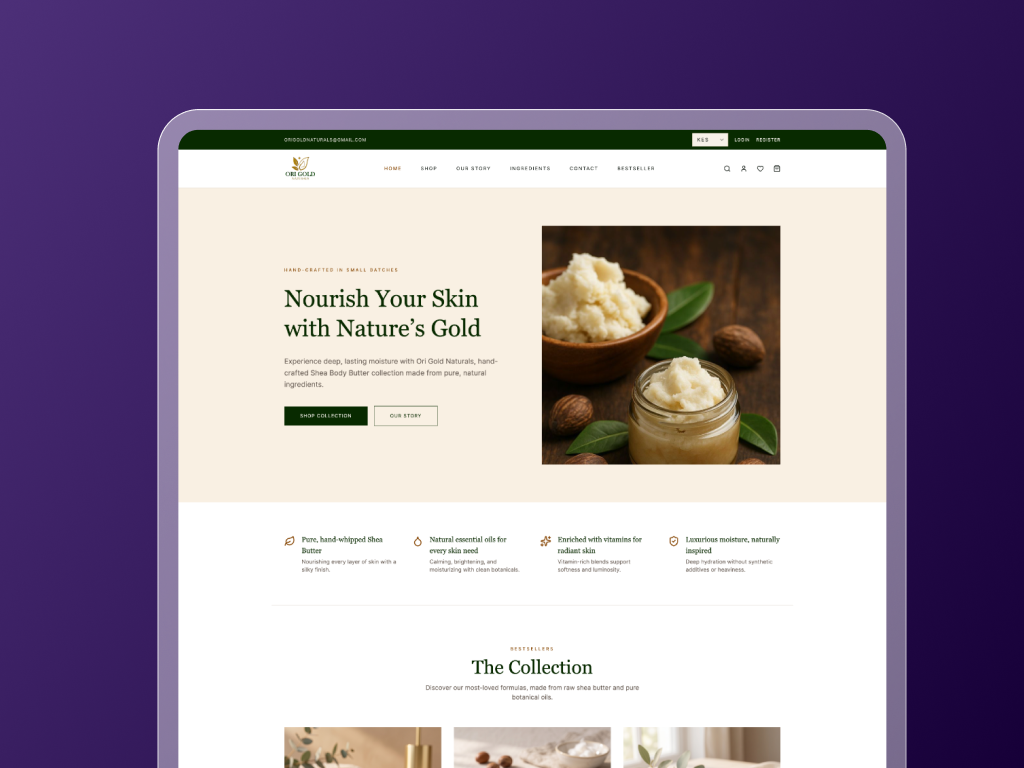 ORI Gold Ecommerce Experience